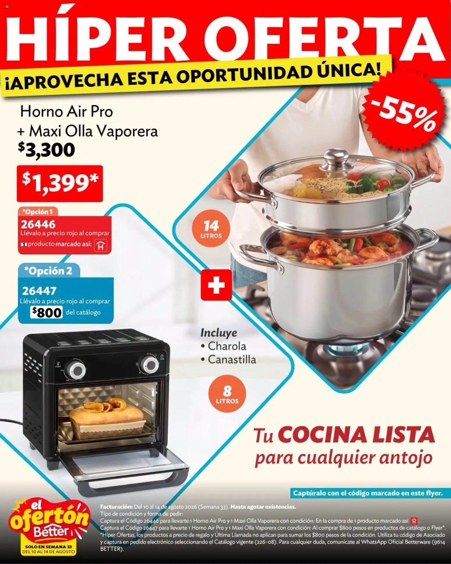Vista previa las ofertas de la tienda Betterware - Betterware catálogo El Ofertón desde el 10/08/2026 