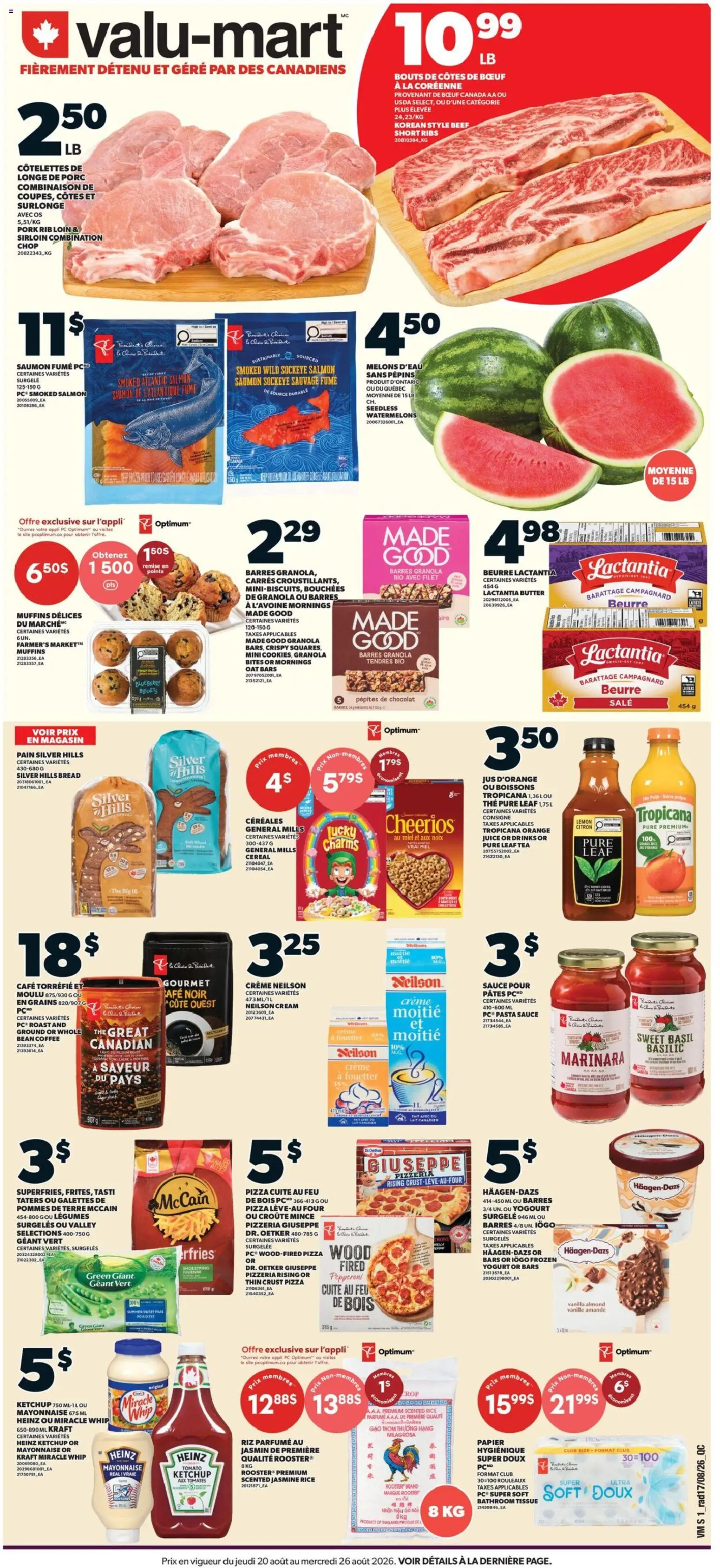 Preview of leaflet Valu Mart circulaire from shop Valu Mart is valid from Aug 20, 2026
