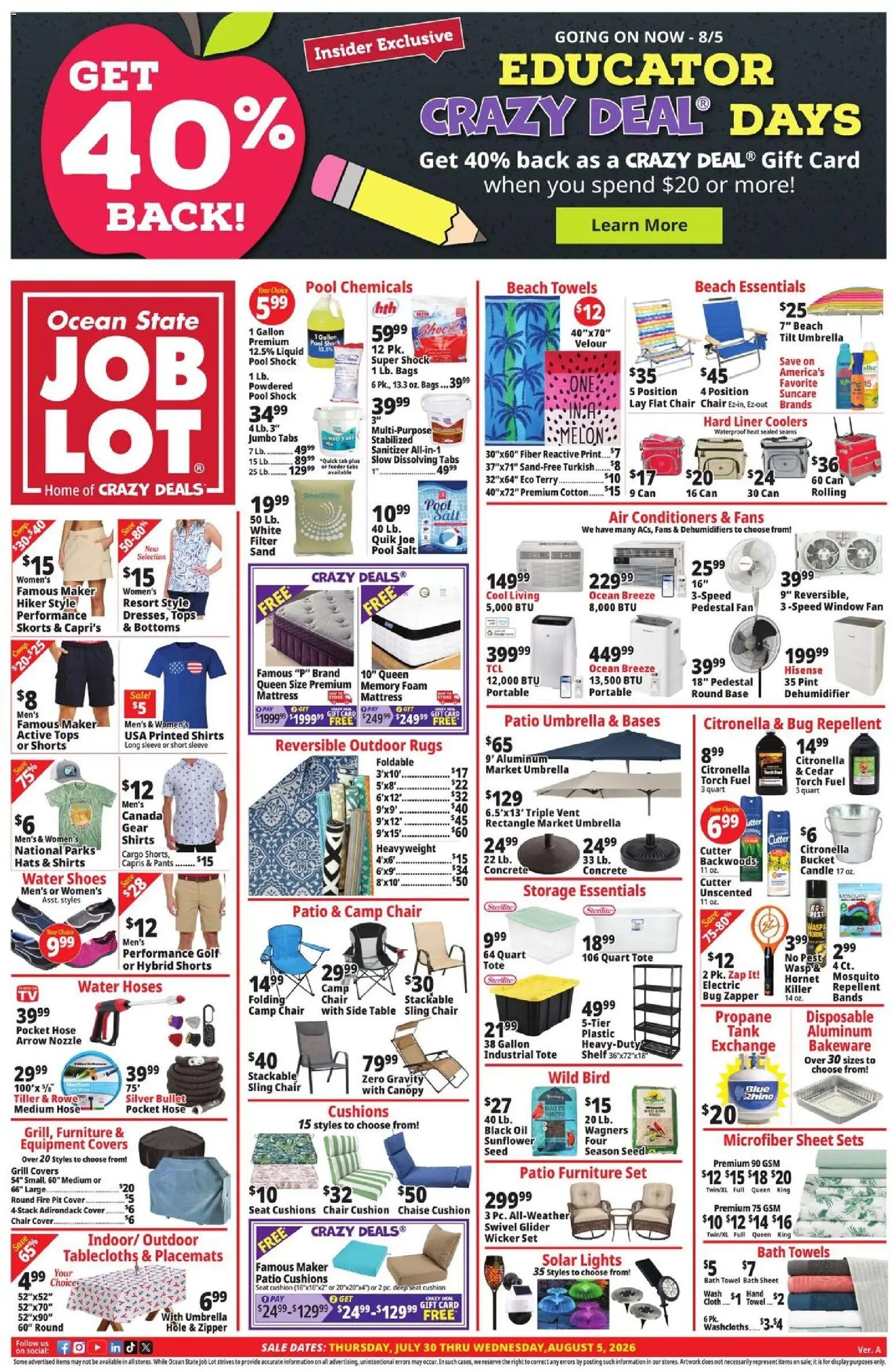 Ocean State Job Lot Weekly Ad from 07/30/2026 >> Flyer