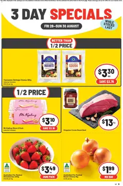 Preview of catalogue IGA 3 Day Specials NT from shop IGA valid 28/08/2026