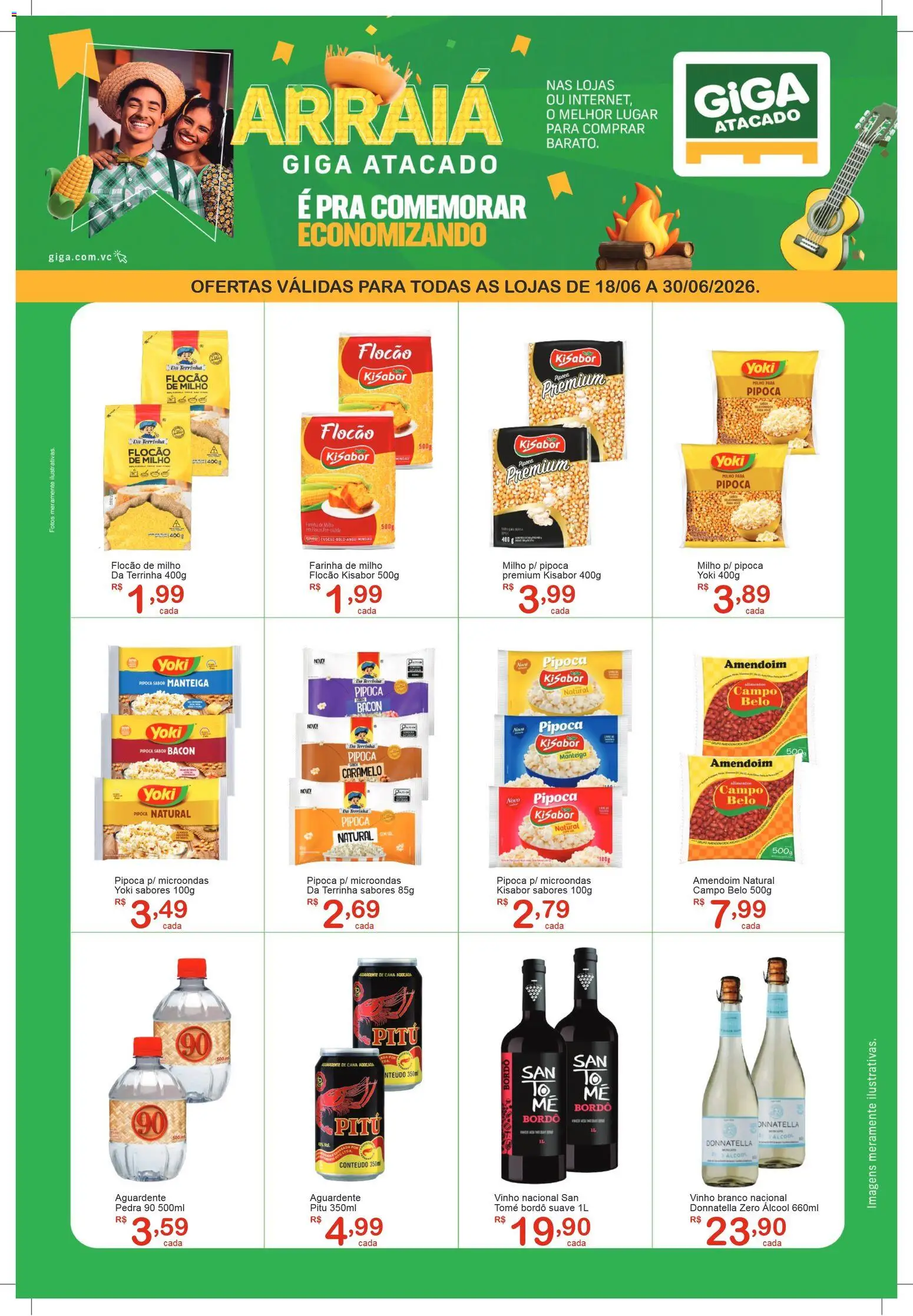 Pré-Visualização do folheto "GIGA Atacado ofertas Festival Junino" da loja GIGA Atacado válido a partir de 18/06/2026