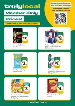 Preview of catalogue Foodworks Truly local from shop Foodworks valid 22/07/2026