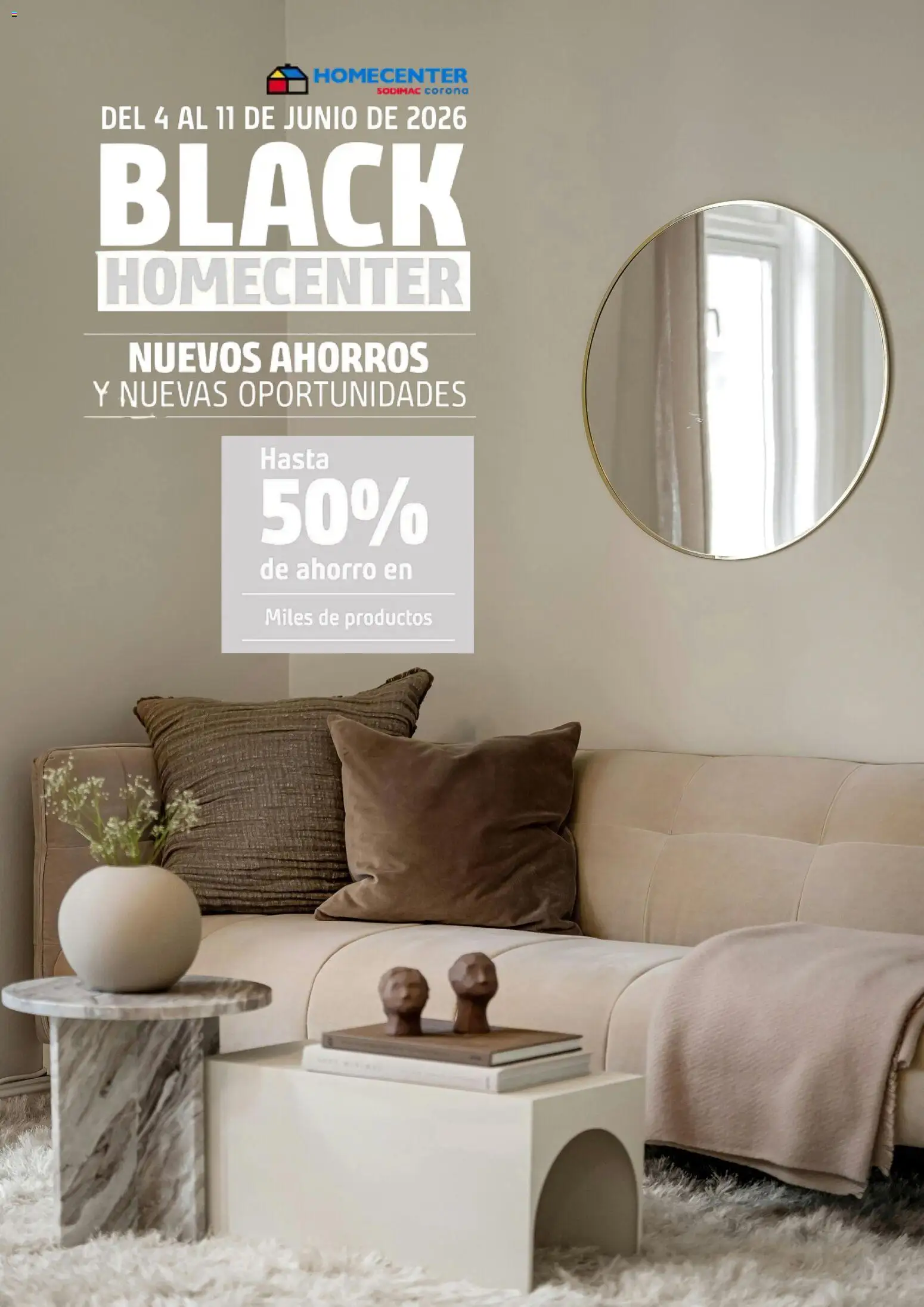  Vista previa del prospecto Homecenter catálogo black week del almacen Homecenter válida del 04/06/2026 al 
