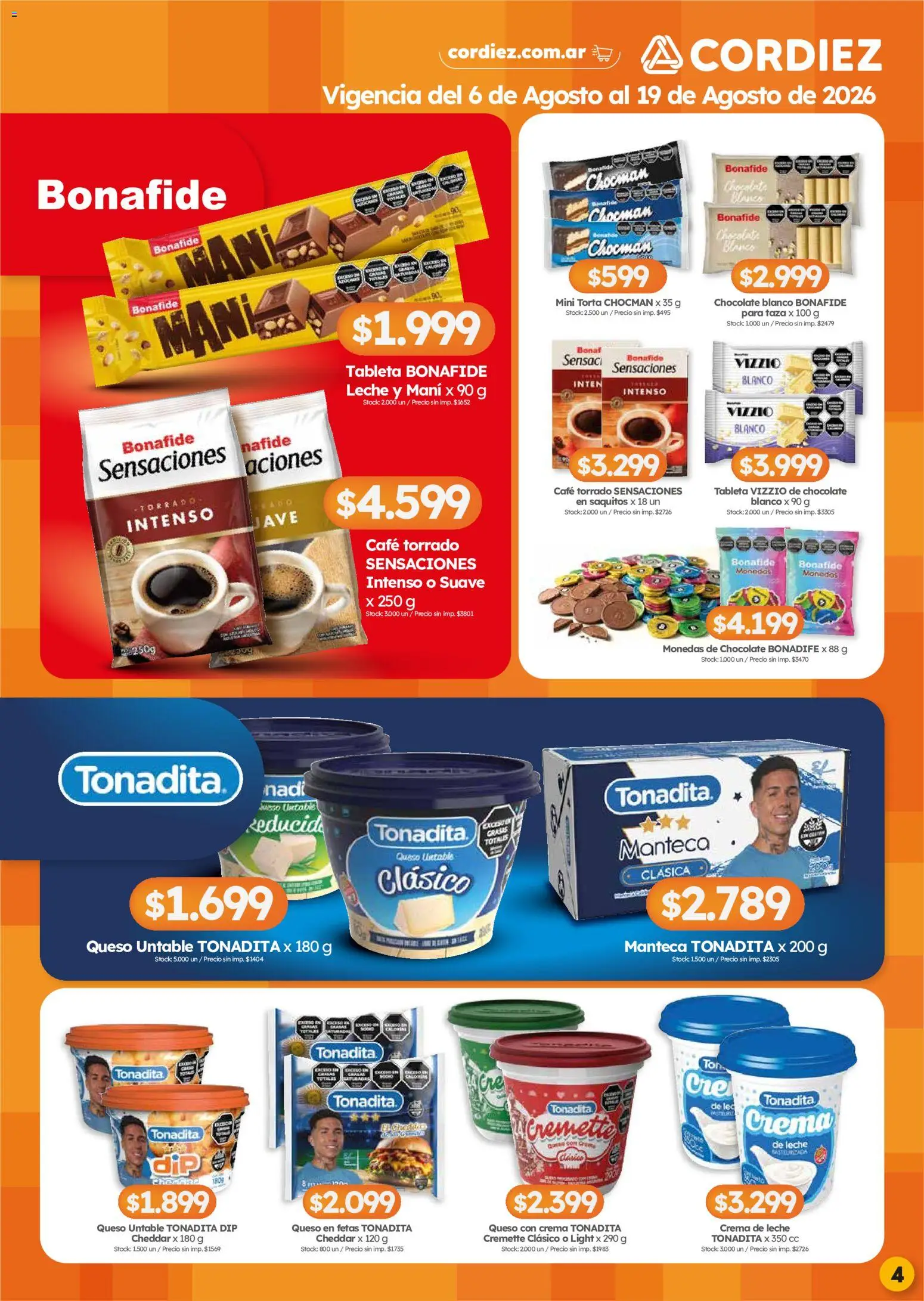 Vista previa del folleto de la tienda Cordiez válido desde el 06/08/2026 