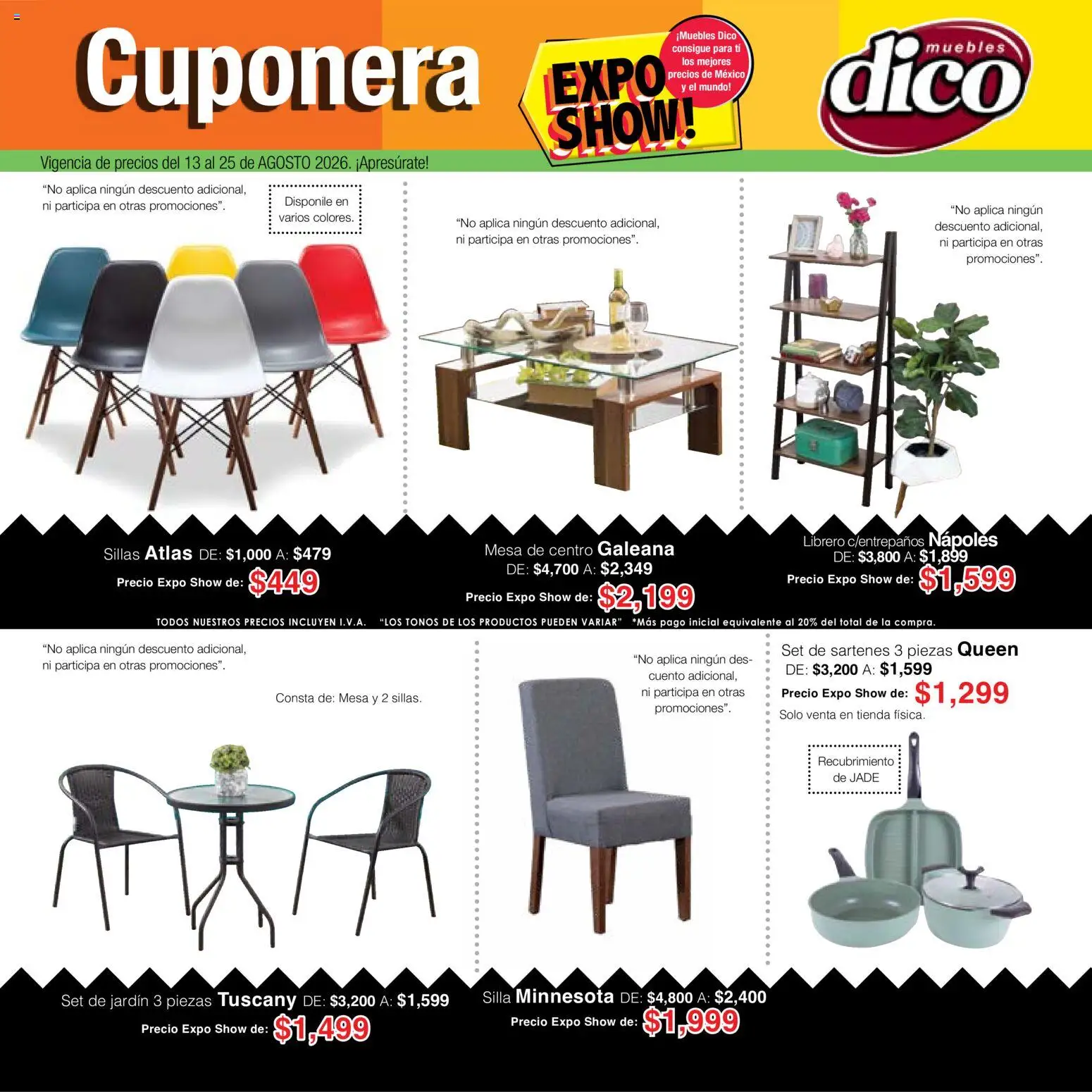 Vista previa las ofertas de la tienda Muebles Dico - Muebles Dico catálogo Expo Show desde el 13/08/2026 