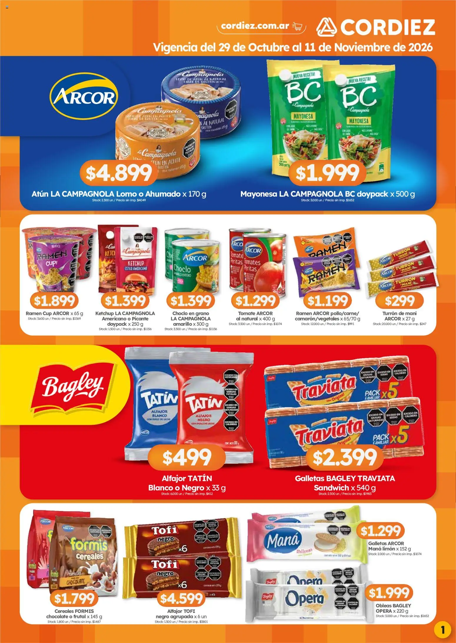 Vista previa del folleto de la tienda Cordiez válido desde el 29/10/2026 