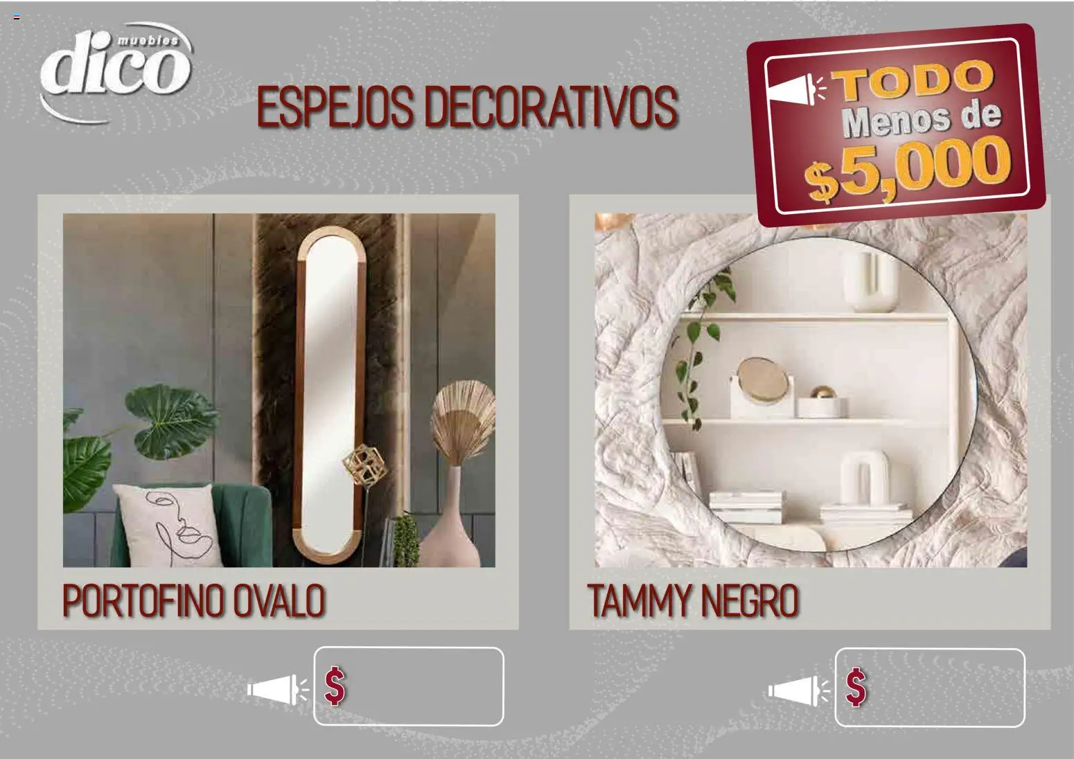 Vista previa las ofertas de la tienda Muebles Dico - Muebles Dico catálogo Todo menos de 5000 Pacifico desde el 09/04/2026 