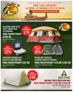 Preview of leaflet Cabelas weekly flyer / circulaire from shop Cabelas is valid from Jul 16, 2026