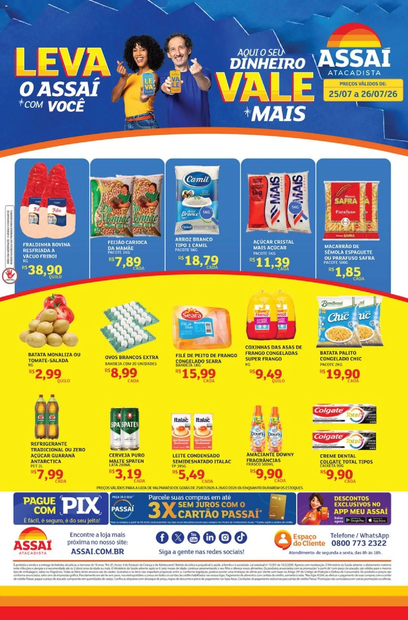 Pré-Visualização do folheto "Assaí Atacadista ofertas - GO" da loja Assaí Atacadista válido a partir de 25/07/2026