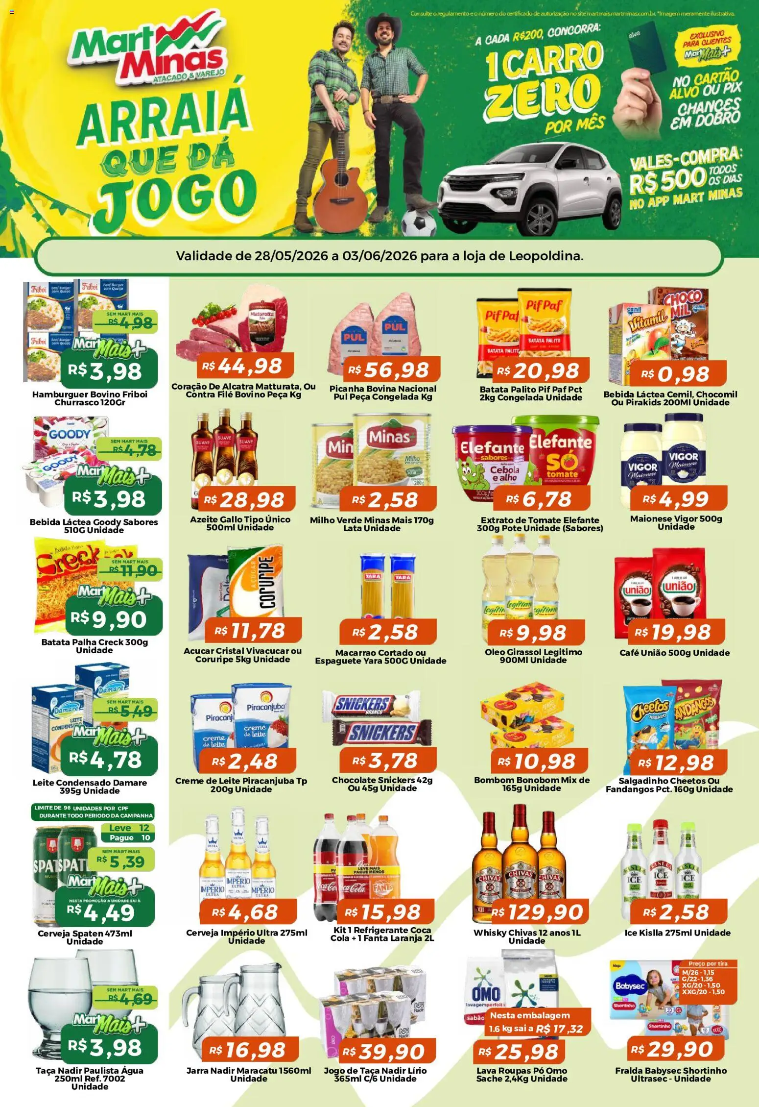 Pré-Visualização do folheto "Mart Minas ofertas" da loja Mart Minas válido a partir de 28/05/2026