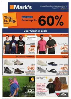 Preview of leaflet Mark's weekly flyer / circulaire from shop Mark's is valid from Jun 11, 2026