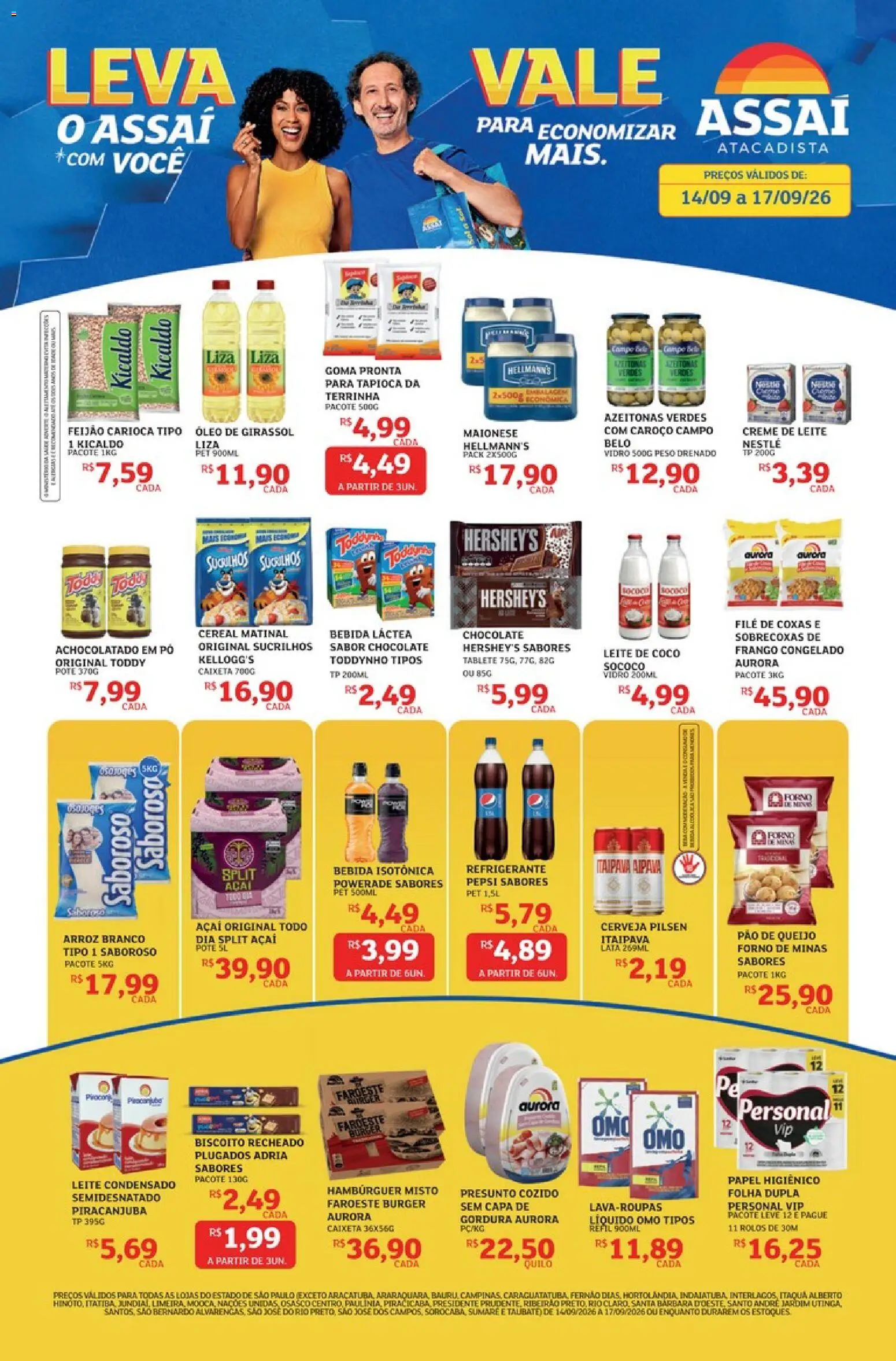 Pré-Visualização do folheto "Assaí Atacadista ofertas - SP" da loja Assaí Atacadista válido a partir de 14/09/2026