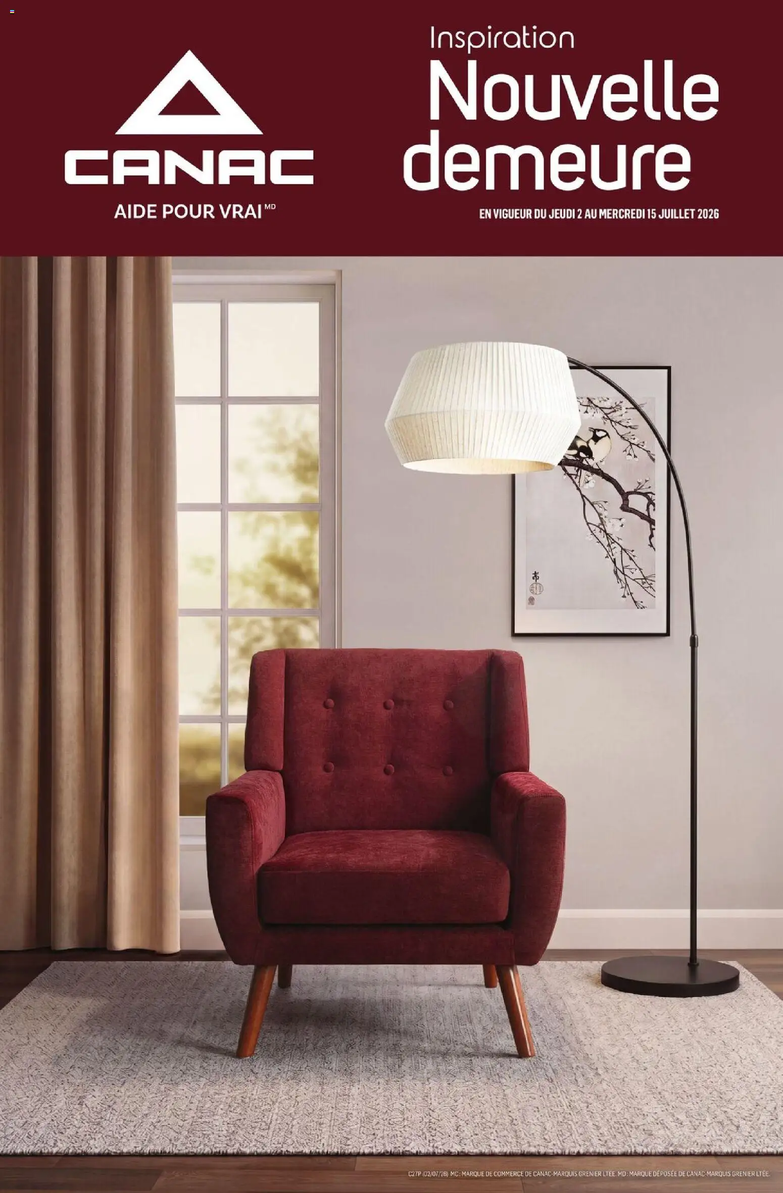 Preview of leaflet Canac - Inspiration décor from shop Canac is valid from Jul 02, 2026