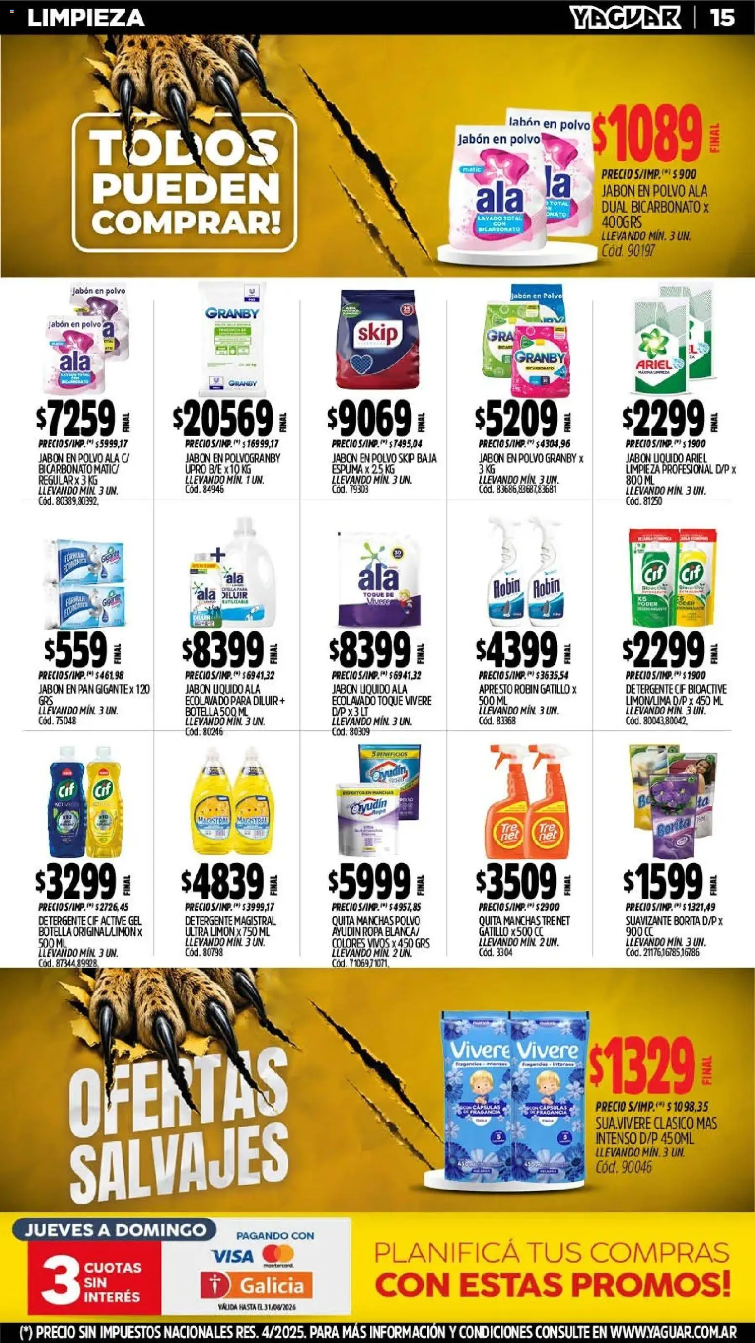 Vista previa del folleto de la tienda Yaguar válido desde el 03/08/2026 