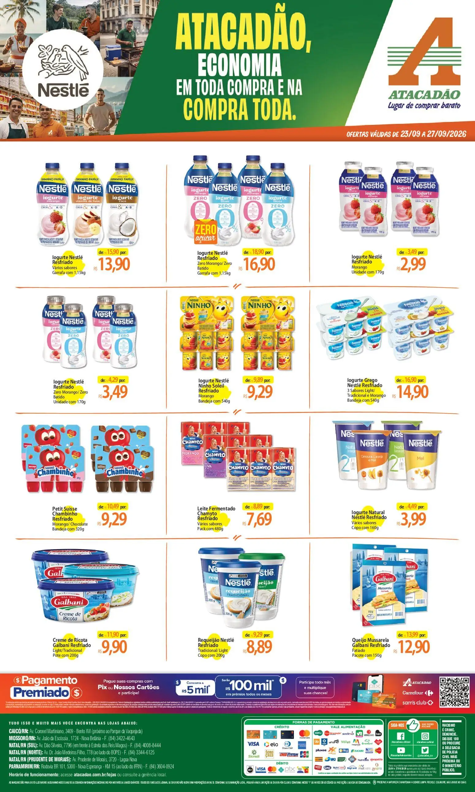 Pré-Visualização do folheto "Atacadão ofertas - RN" da loja Atacadão válido a partir de 23/09/2026