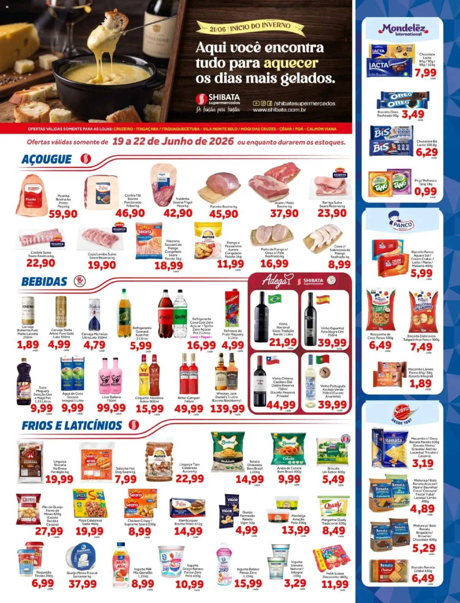 Pré-Visualização do folheto "Shibata ofertas Cruzeiro, Itaqua, Mogi César e Poá" da loja Shibata válido a partir de 19/06/2026