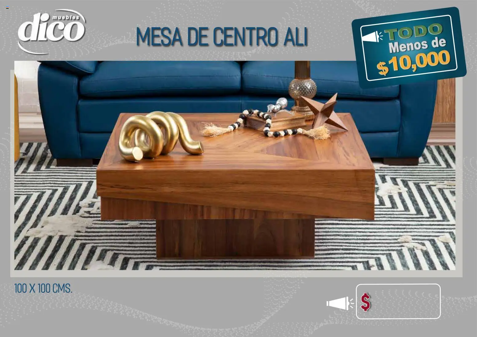 Vista previa las ofertas de la tienda Muebles Dico - Muebles Dico catálogo Todo menos de 10000 Pacifico desde el 09/04/2026 - Mesa, Mesa de centro