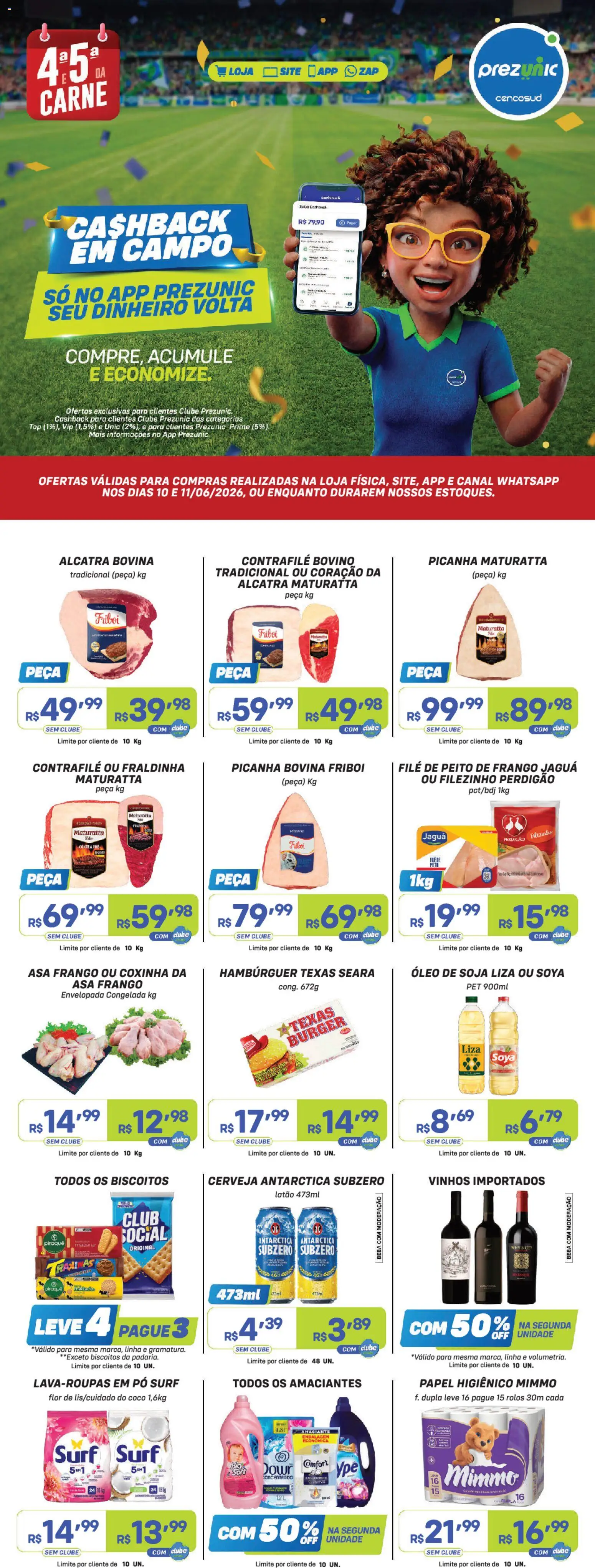 Pré-Visualização do folheto "Prezunic ofertas" da loja Prezunic válido a partir de 10/06/2026