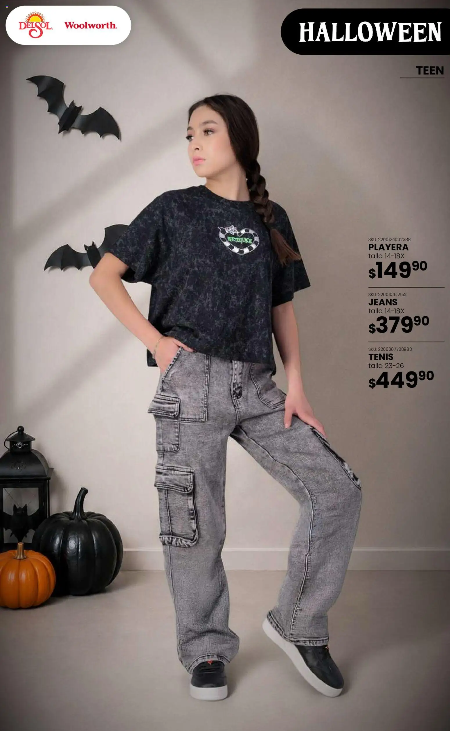 Vista previa las ofertas de la tienda Del Sol y Woolworth - Del Sol y Woolworth catálogo Halloween desde el 22/10/2026 