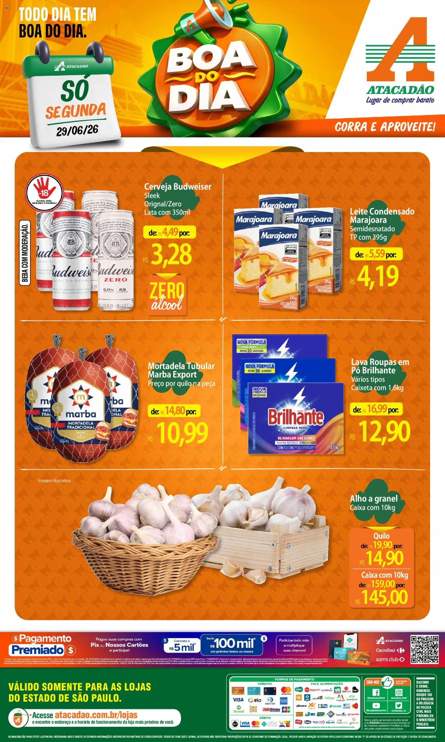Pré-Visualização do folheto "Atacadão ofertas - SP" da loja Atacadão válido a partir de 29/06/2026