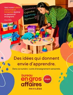 Un aperçu du dépliant Staples circulaire - Bulletin d'information trimestriel du magasin Staples est valide à partir 16 oct. 2026
