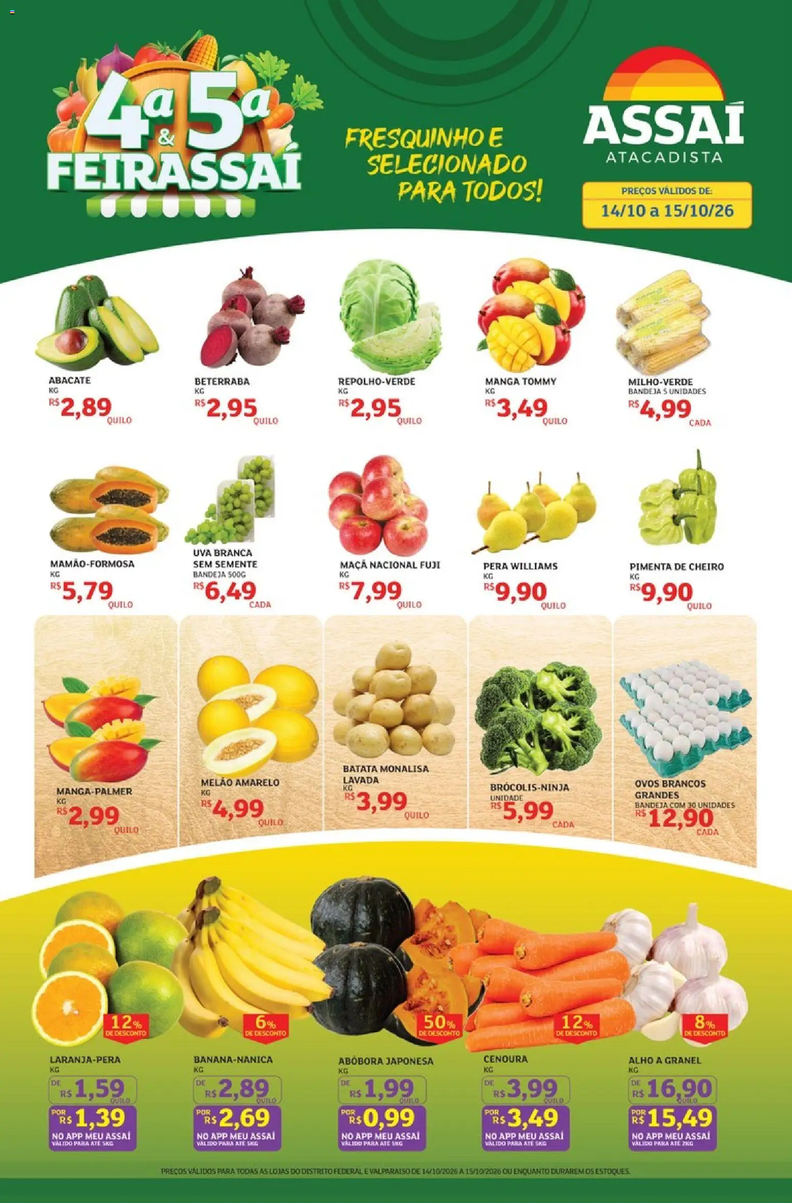 Pré-Visualização do folheto "Assaí Atacadista ofertas - DF" da loja Assaí Atacadista válido a partir de 14/10/2026