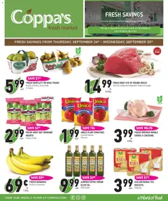 Preview of leaflet Coppas Fresh Market weekly flyer / circulaire from shop Coppas Fresh Market is valid from Sep 24, 2026
