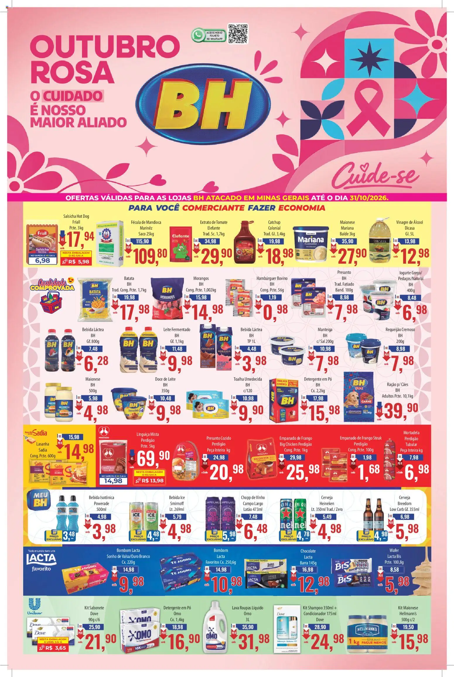 Pré-Visualização do folheto "Supermercados BH - Ofertas da semana" da loja Supermercados BH válido a partir de 16/10/2026