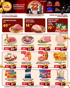 Pré-Visualização do folheto "Rede Plus Supermercados - Ofertas da semana" da loja Rede Plus Supermercados válido a partir de 21/09/2026