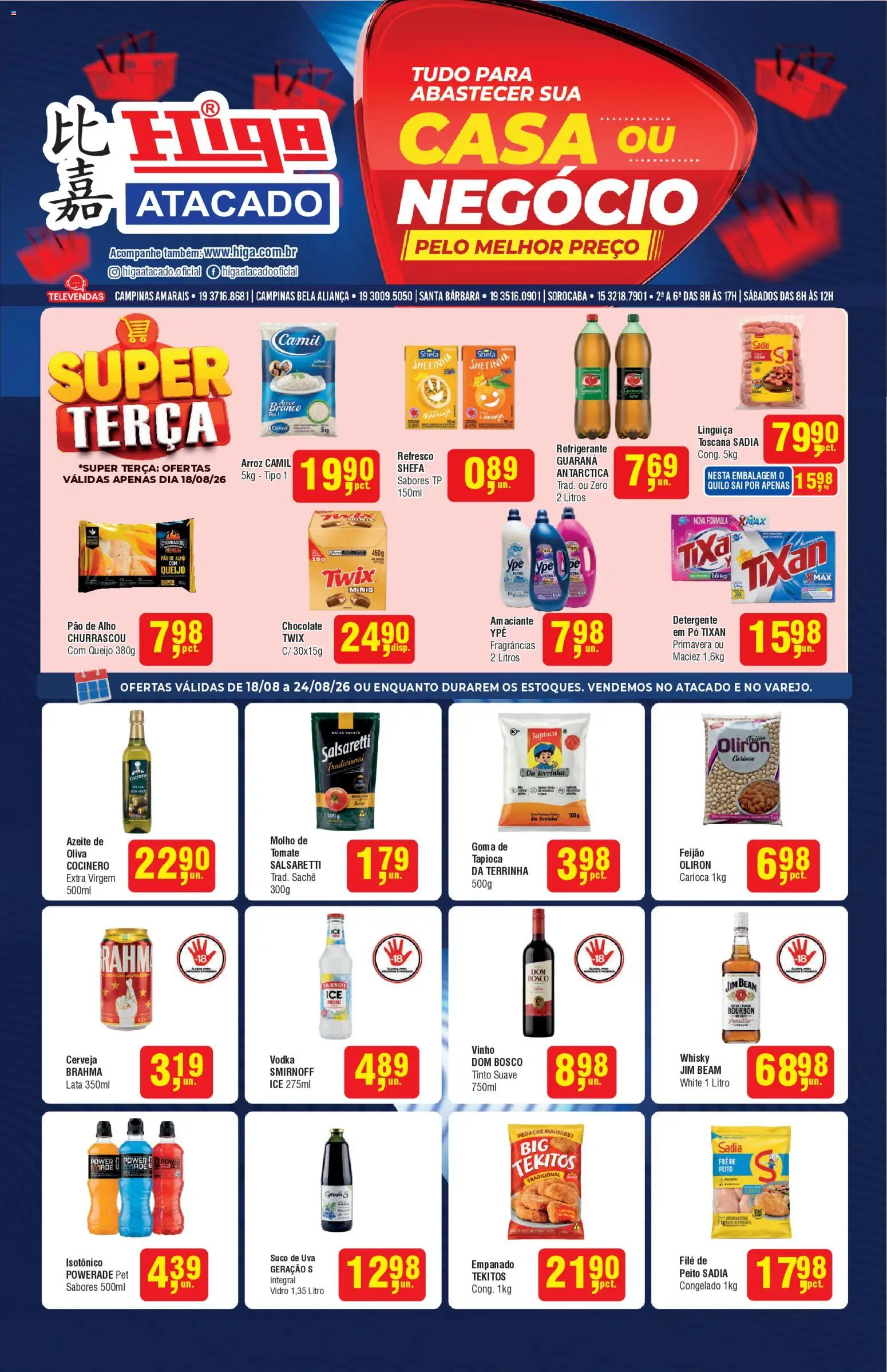 Pré-Visualização do folheto "Higa Atacado ofertas Ofertas da Semana" da loja Higa Atacado válido a partir de 18/08/2026