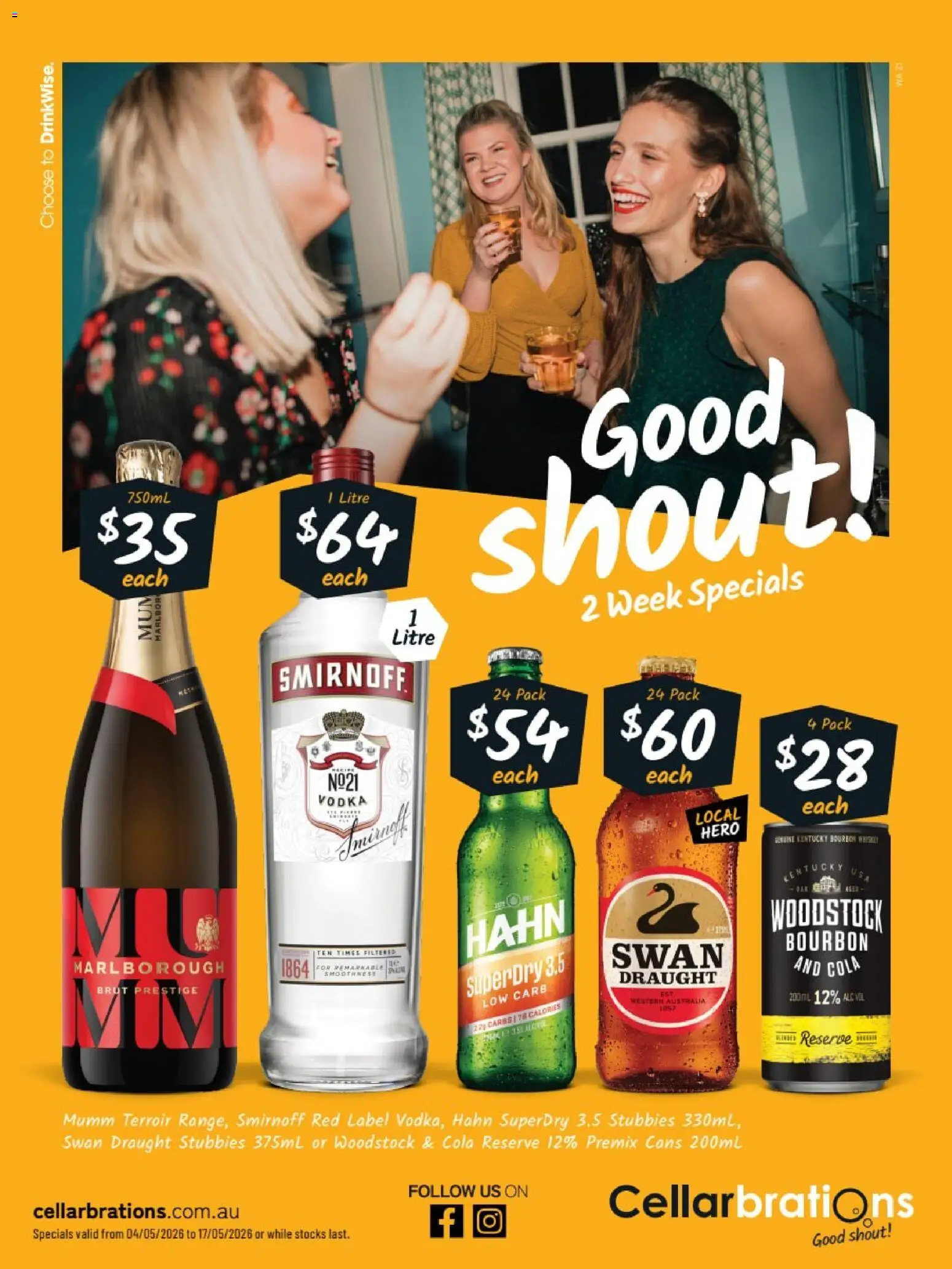 Preview of catalogue Cellarbrations catalogue WA from shop Cellarbrations valid 04/05/2026