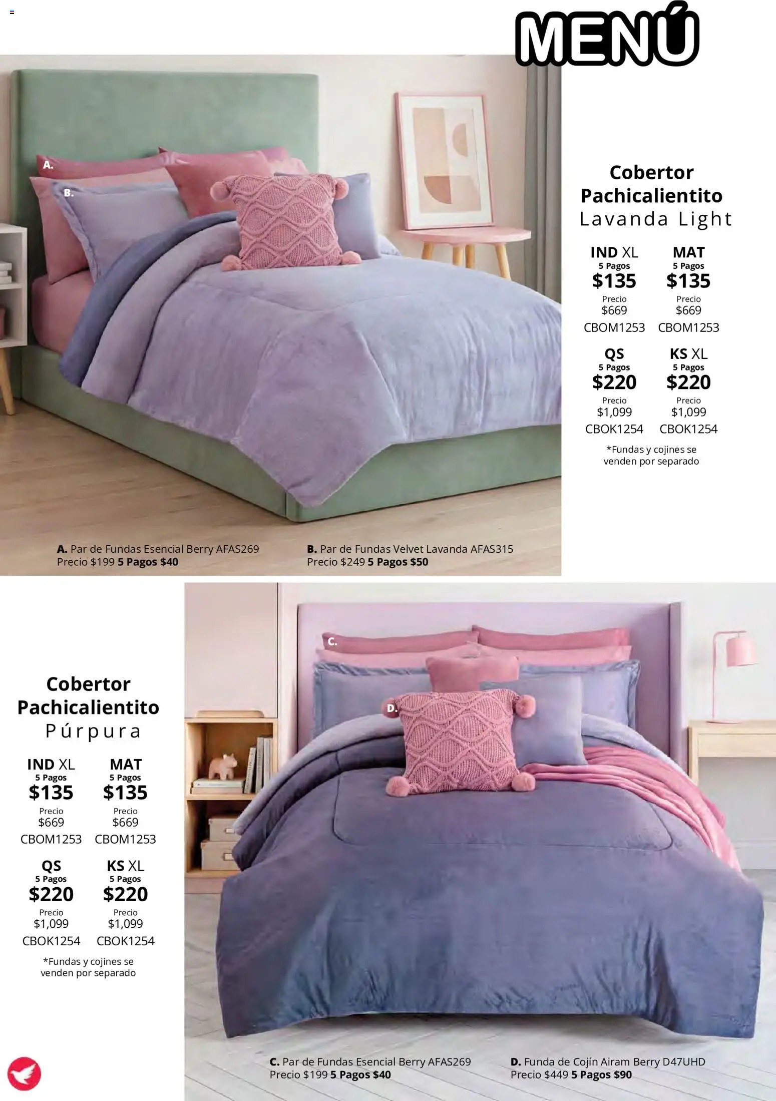 Vista previa las ofertas de la tienda Colchas Concord - Colchas Concord catálogo Colección Cobertor Calor de Hogar desde el 15/10/2026 