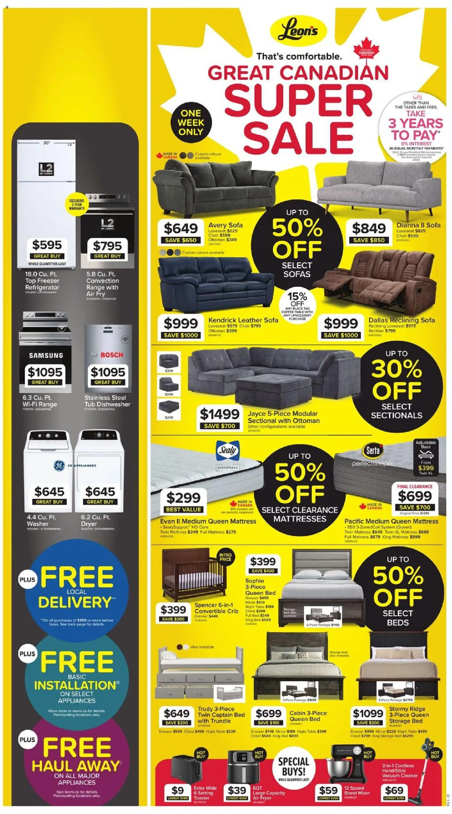 Preview of leaflet Leon's weekly flyer / circulaire from shop Leon's is valid from Aug 06, 2026