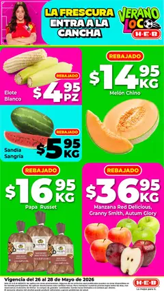 Vista previa las ofertas de la tienda H-E-B - H-E-B folleto Fruta y venduras desde el 26/05/2026 