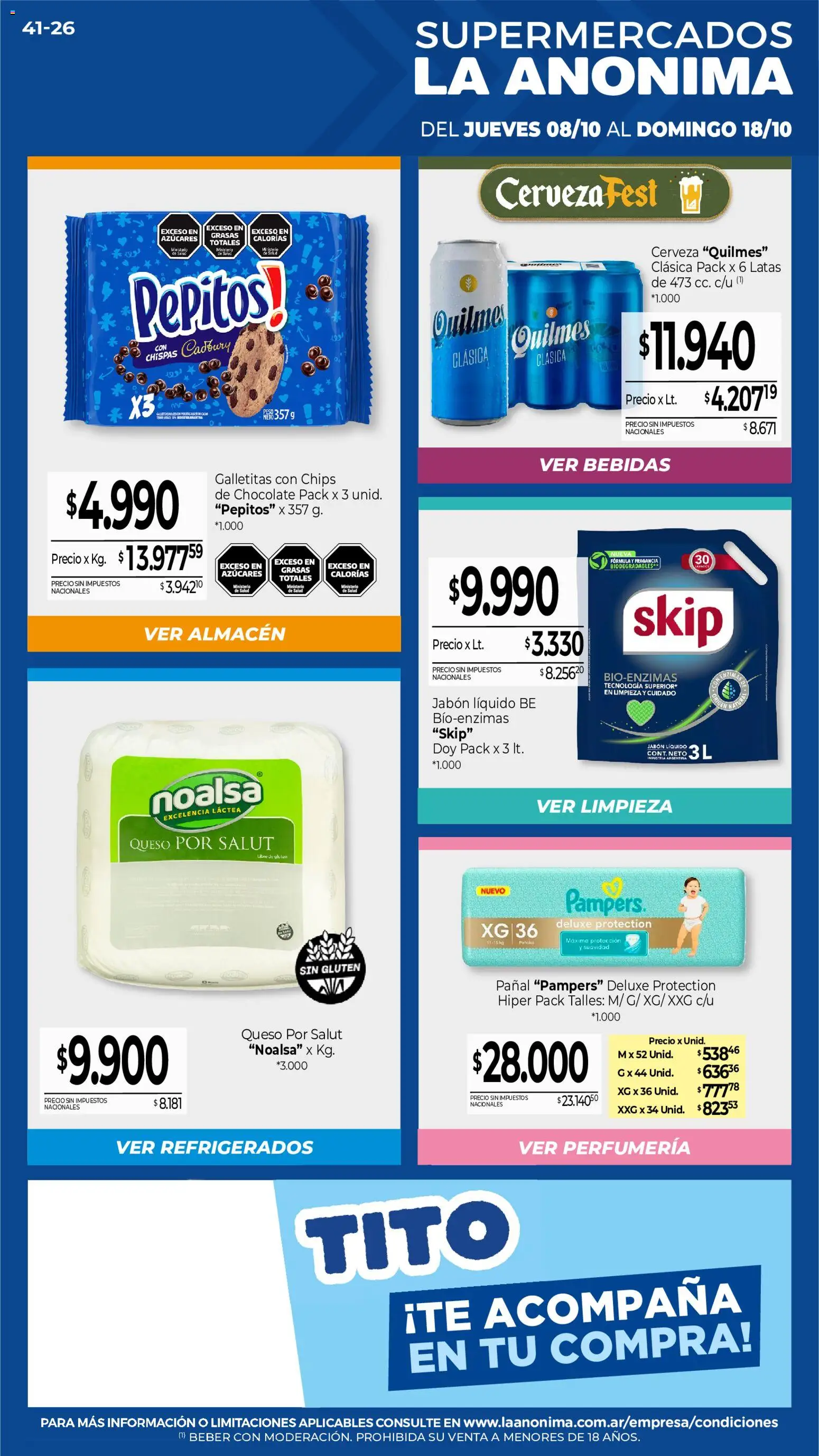 Vista previa del folleto de la tienda La Anonima válido desde el 08/10/2026 