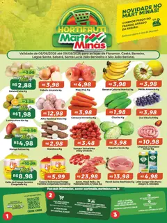 Pré-Visualização do folheto "Mart Minas ofertas Especial Hortifruti" da loja Mart Minas válido a partir de 06/08/2026