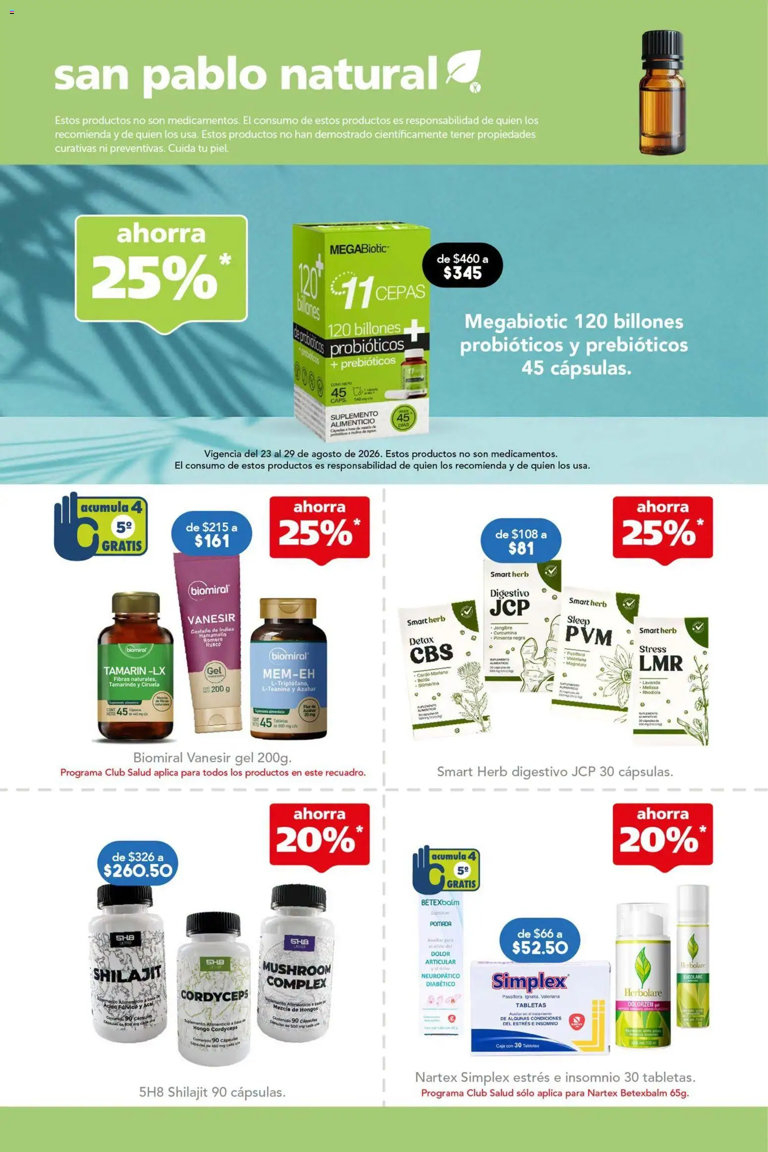 Vista previa las ofertas de la tienda Farmacia San Pablo - Farmacia San Pablo catálogo desde el 23/08/2026 