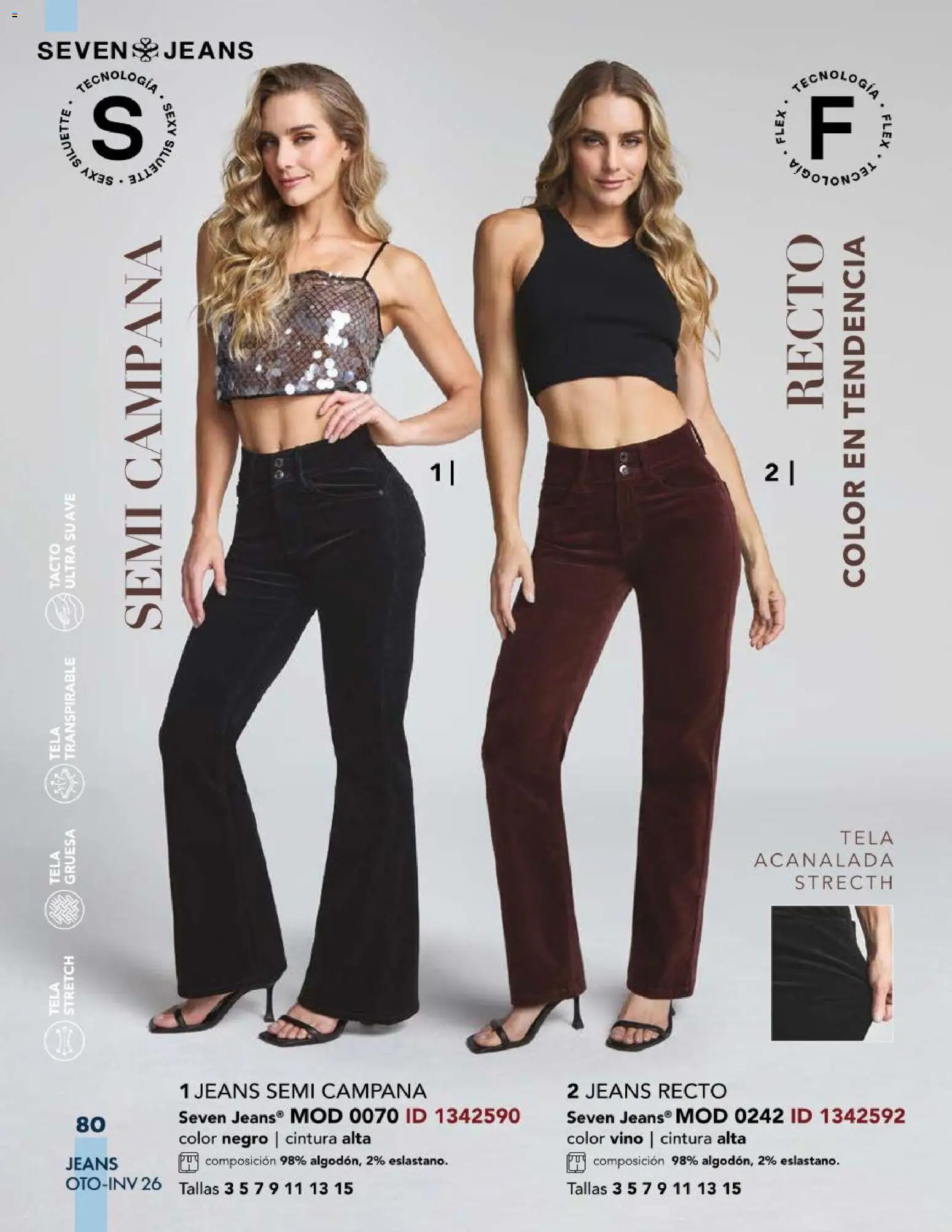 Vista previa las ofertas de la tienda Price Shoes - Price Shoes catálogo Jeans desde el 03/08/2026 - Vino, Campana