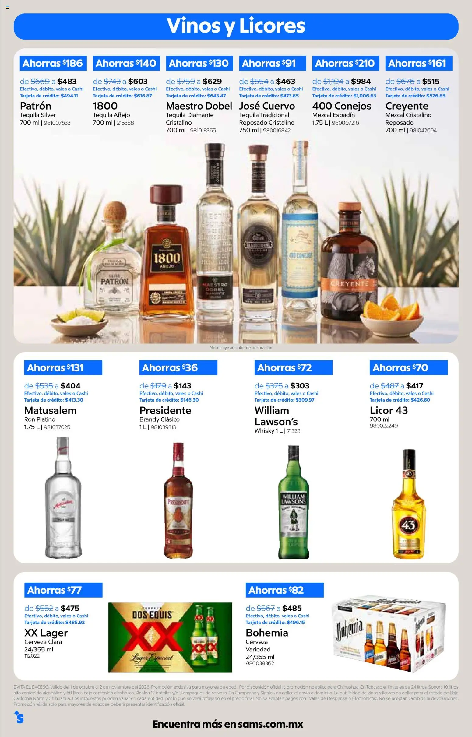 Vista previa las ofertas de la tienda Sam's Club - Sam's Club catálogo desde el 01/10/2026 