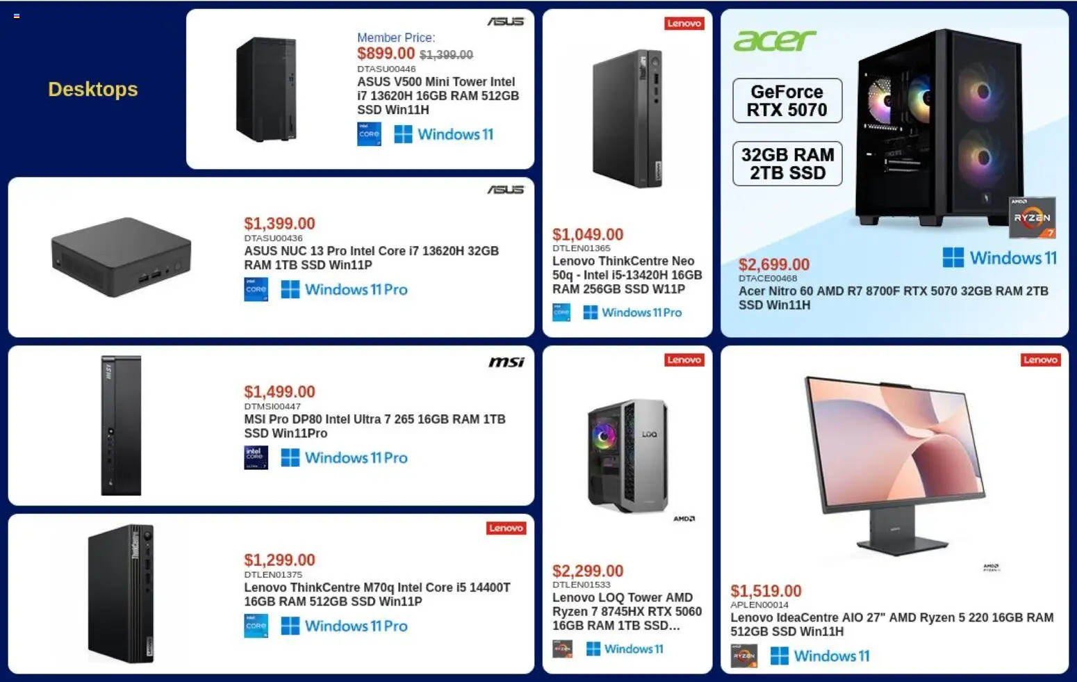 Preview of leaflet Canada Computers weekly flyer from shop Canada Computers is valid from Oct 09, 2026