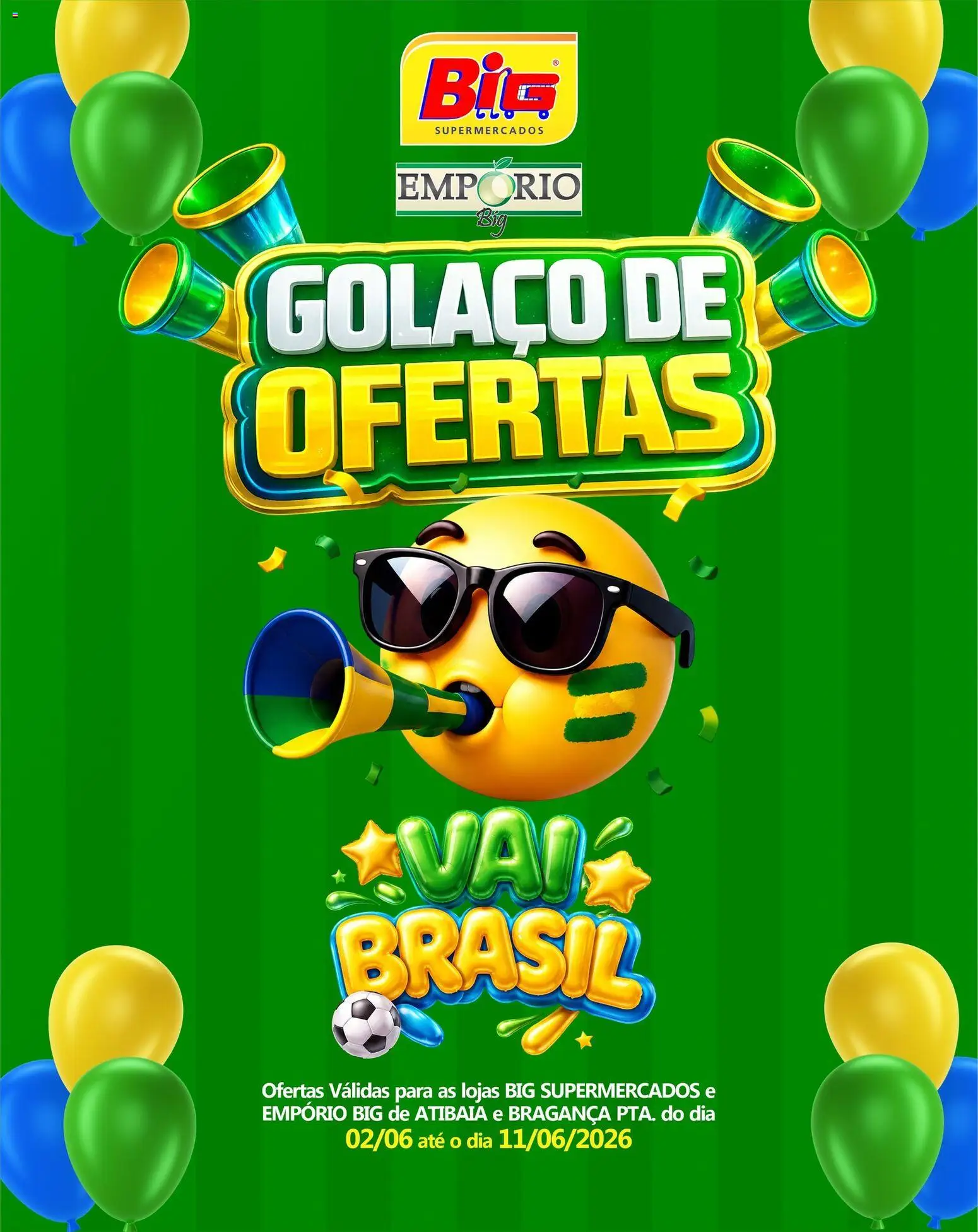 Pré-Visualização do folheto "Big Supermercados - Ofertas da semana" da loja Big Supermercados válido a partir de 02/06/2026