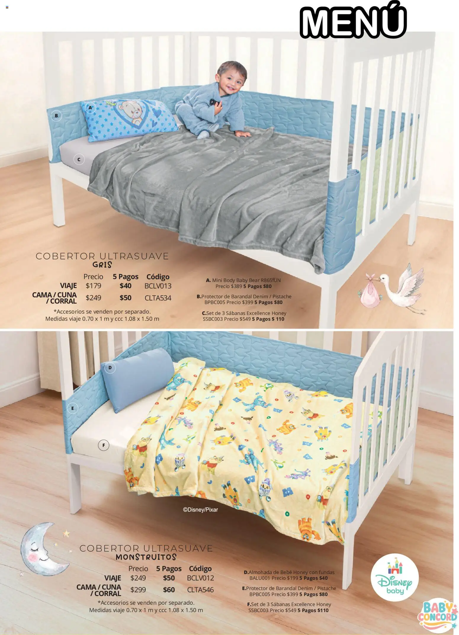 Vista previa las ofertas de la tienda Colchas Concord - Colchas Concord catálogo Colección Bebé desde el 01/08/2026 