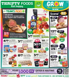 Preview of leaflet Thrifty Foods weekly flyer / circulaire from shop Thrifty Foods is valid from Sep 10, 2026