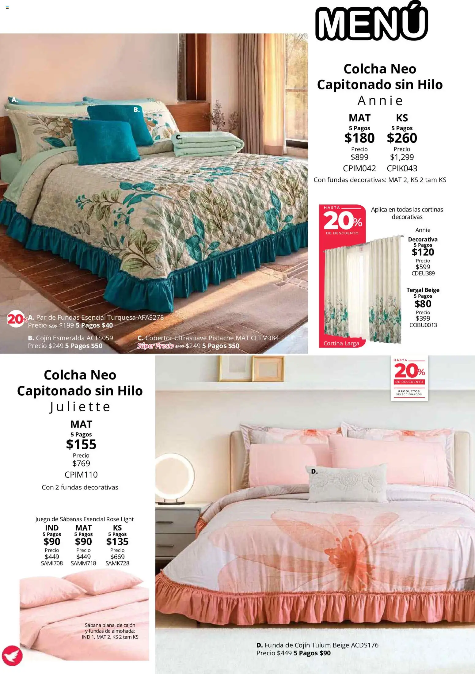 Vista previa las ofertas de la tienda Colchas Concord - Colchas Concord catálogo desde el 01/08/2026 