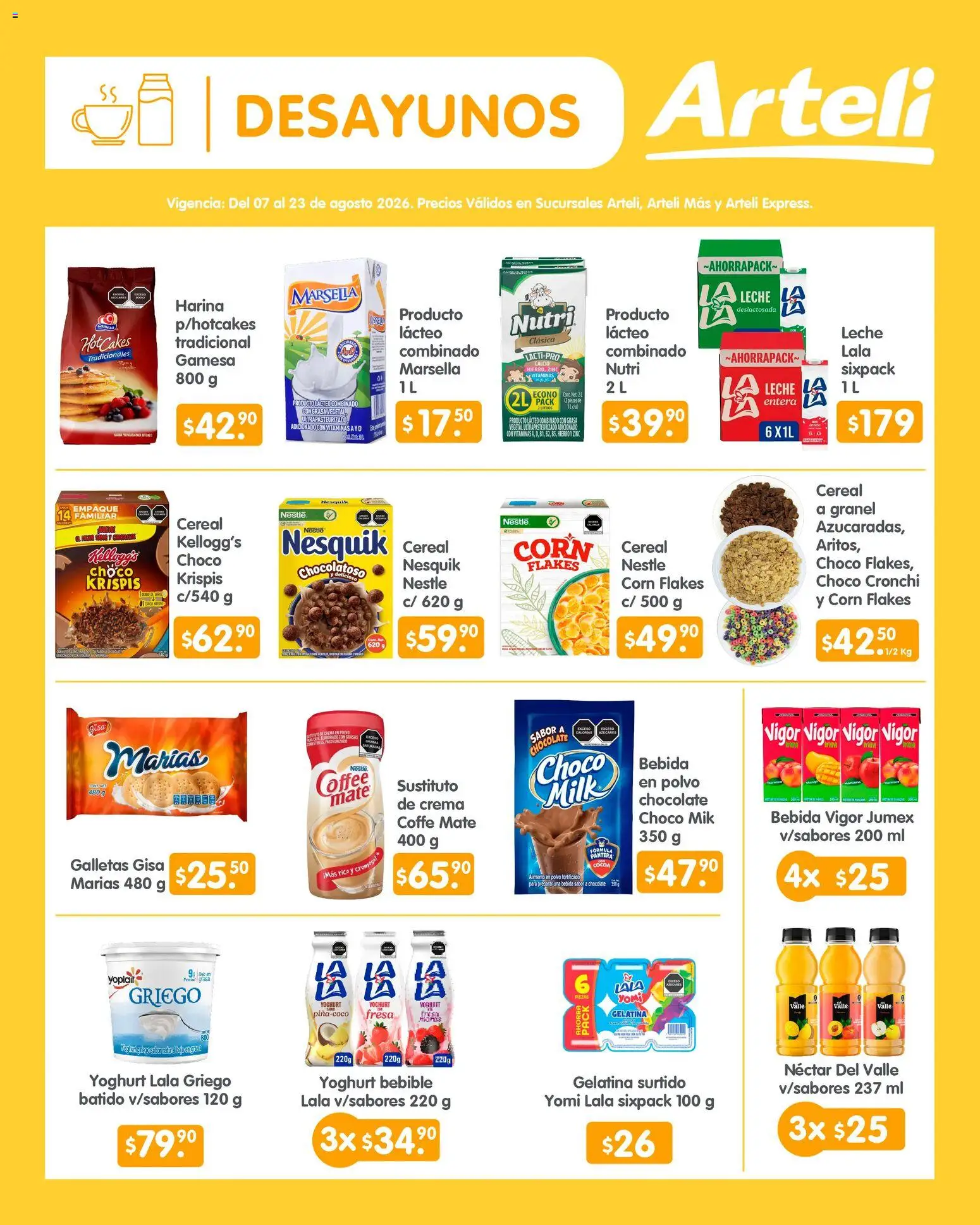 Vista previa las ofertas de la tienda Arteli - Arteli folleto Quincenal desde el 07/08/2026 