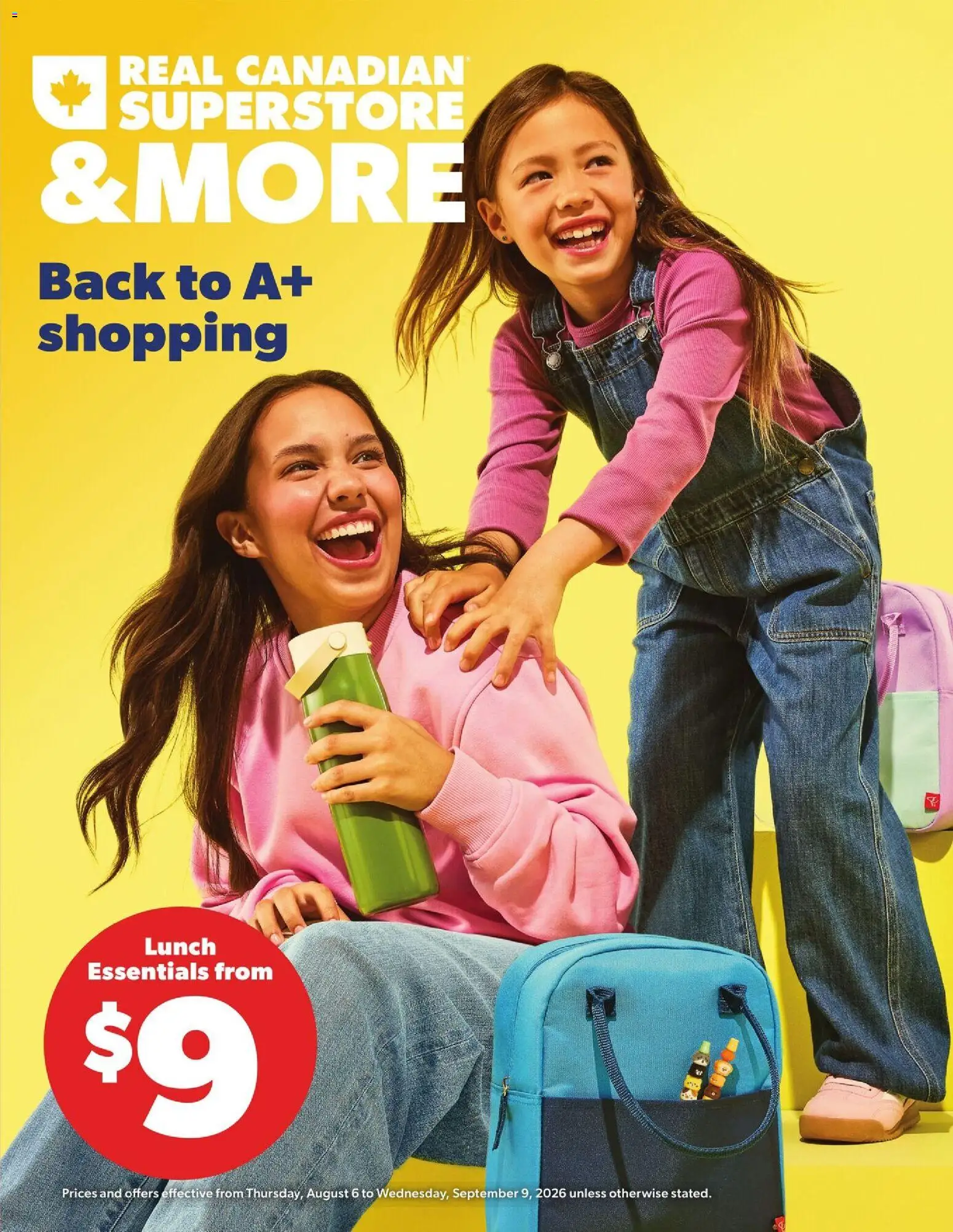 Preview of leaflet Real Canadian Superstore flyer - Back to school from shop Real Canadian Superstore is valid from Aug 06, 2026