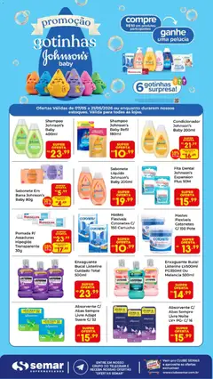 Pré-Visualização do folheto "Semar Supermercado ofertas Johnson's" da loja Semar Supermercado válido a partir de 07/05/2026