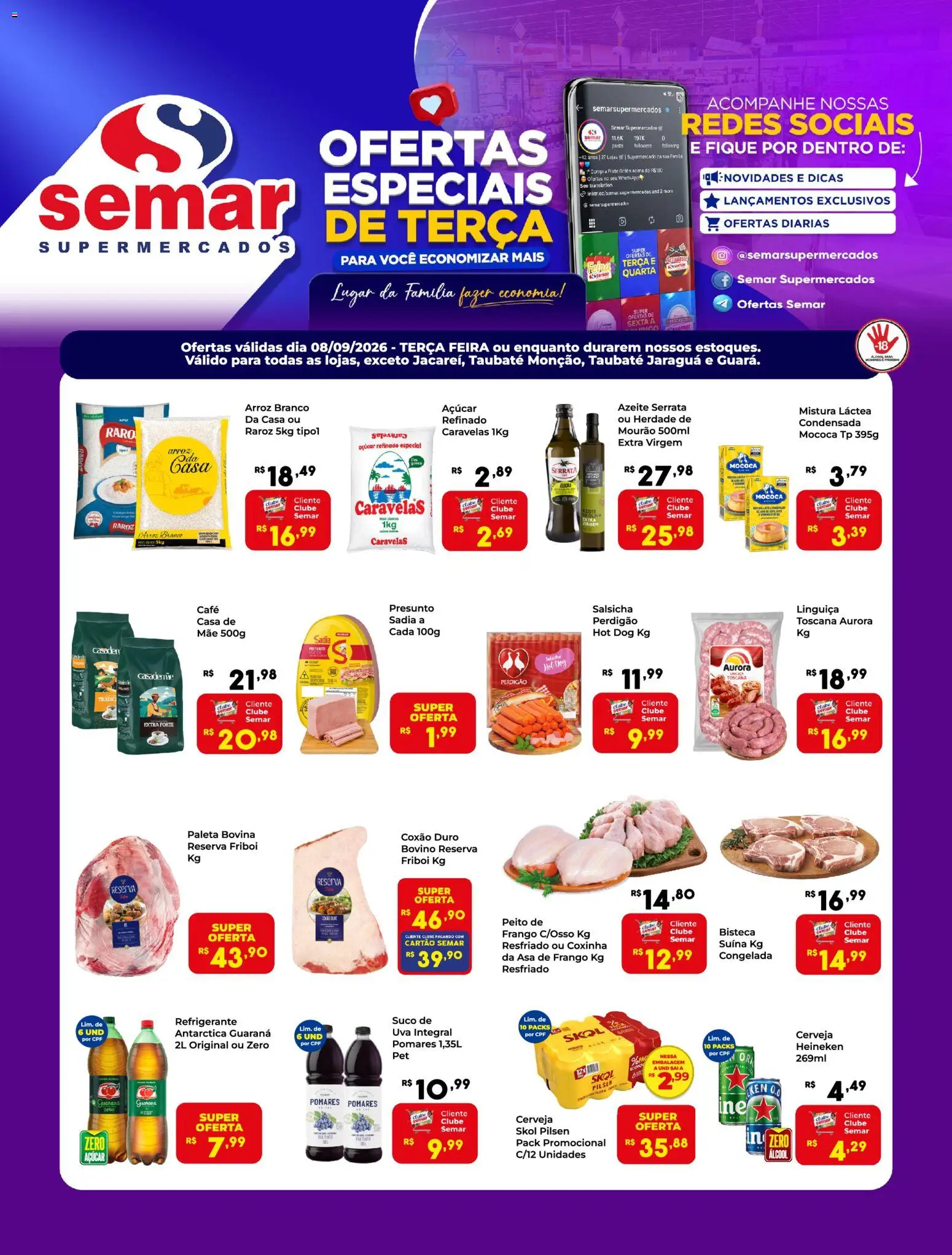 Ofertas Semar Supermercado até 08/09/2026. - Página 1