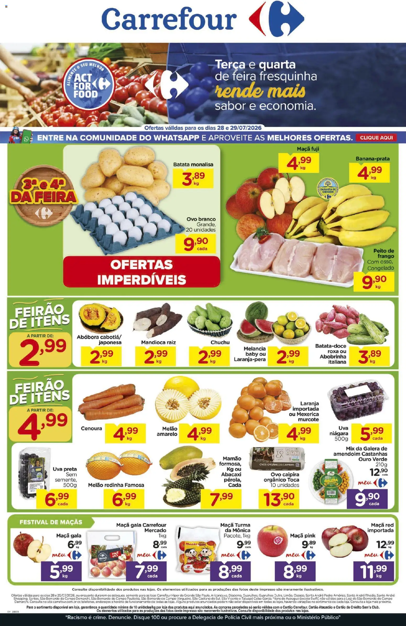 Pré-Visualização do folheto "Carrefour ofertas Feira" da loja Carrefour válido a partir de 28/07/2026