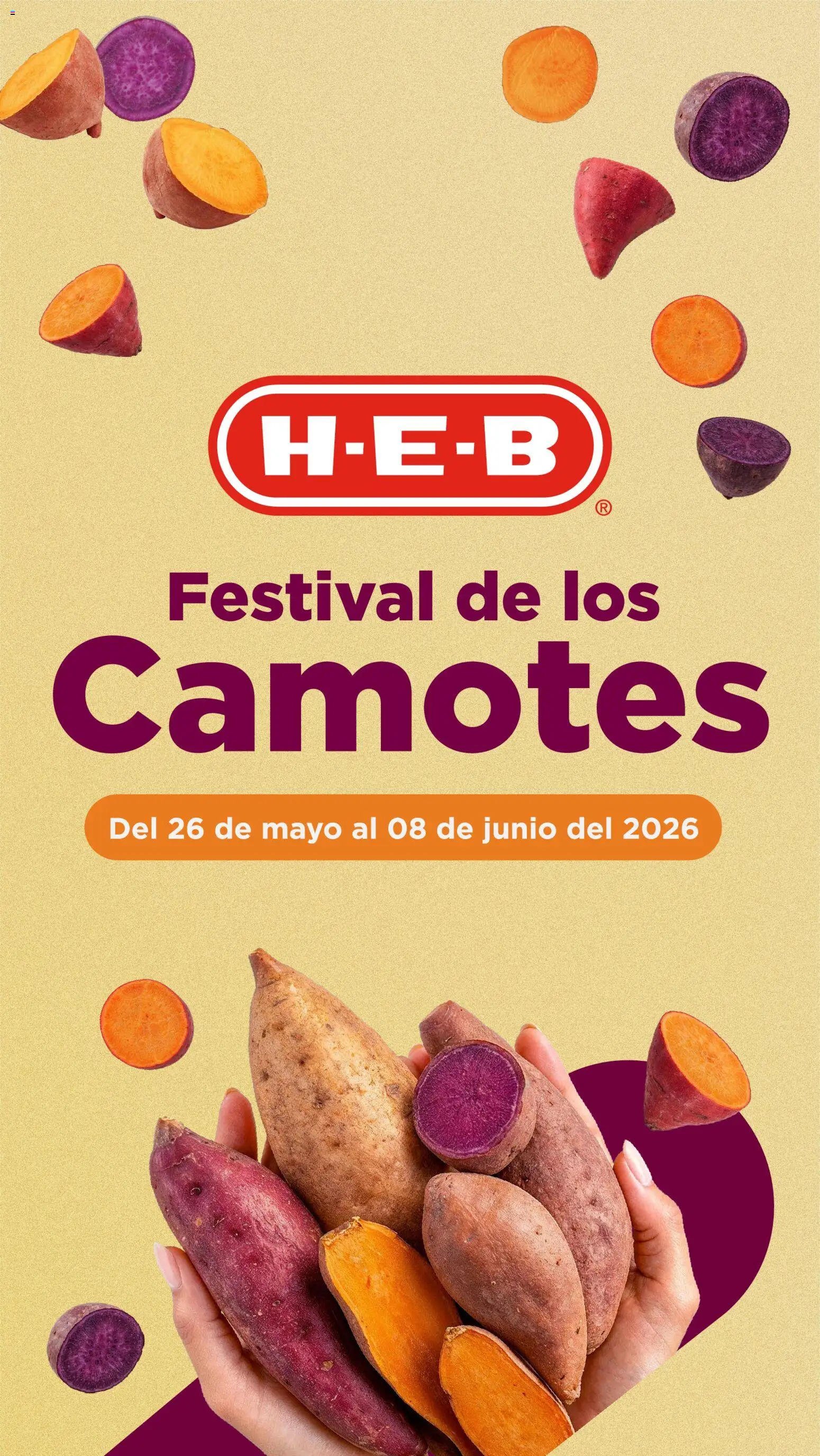 Vista previa las ofertas de la tienda H-E-B - H-E-B folleto Festival de los Camotes desde el 26/05/2026 